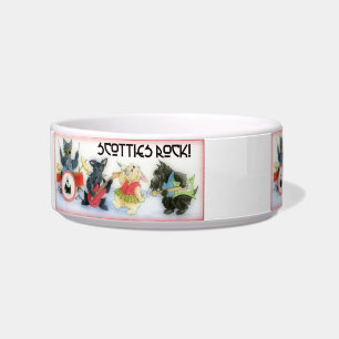 Tigela Scotties Rock Cerâmica Dog Bowl