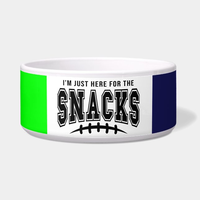 Tigela Seattle Seahawks Futebol Aqui Para O Pet De Snacks (Frente)