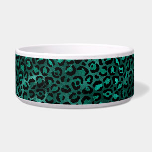Tigela Série Teal e Gold Leopard Design 5