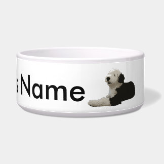 Tigela Sheepdog inglês velho