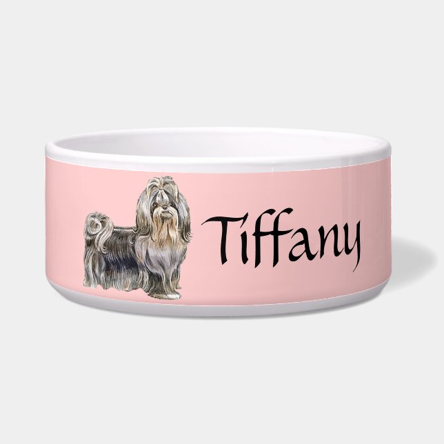 Tigela Shih Tzu Dog Bowl Personalizável (Frente)