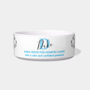 Tigela Significado do nome Duke Bowl Significado Monogram