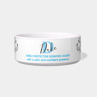 Tigela Significado do nome Duke Bowl Significado Monogram