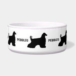 Tigela Silhueta de Cachorro Afegão Personalizado