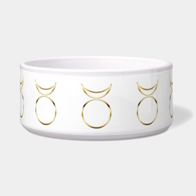 Tigela Símbolo de Deus Challn Pagan Horned (Frente)