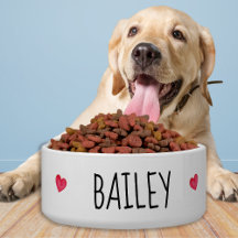 Simples Comida Personalizada De Água Para Cães Cer