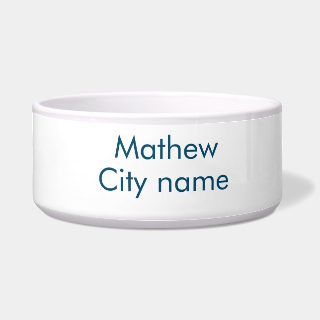 Tigela simples letra inicial monograma adicionar sua letr (Frente)