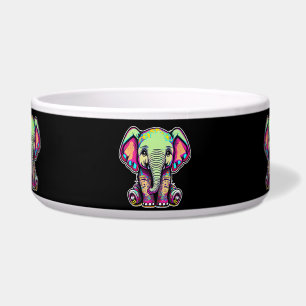 Tigela Simulação digital do lindo bebê elefante