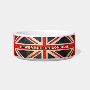 Tigela Sindicato desolado Jack British Longhair Cat Bowl