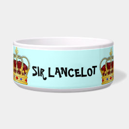 TIGELA SIR LANCELOT DOG BOWL - A COROA - HERÓI INGLÊS