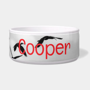 Tigela Sky Birds Pet Bowl com texto COOPER