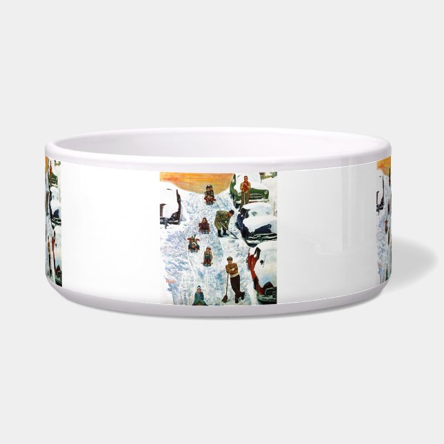 Tigela Sledding e escavar para fora (Frente)