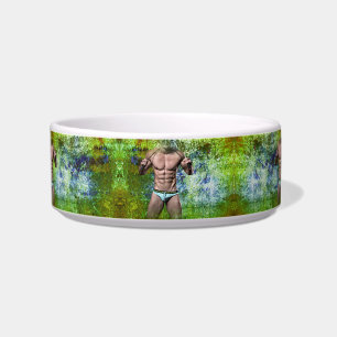 Tigela SlipperyJoe's homem adulto altamente musculoso sem