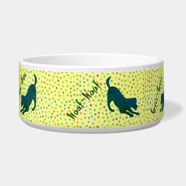 Tigela Snowflake Doggy - Pet Bowl Verde (Esquerda)