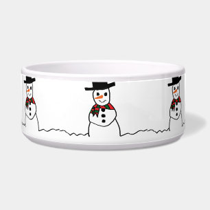 Tigela Snowman Pet Bowl