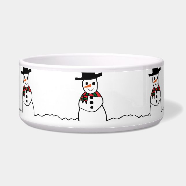 Tigela Snowman Pet Bowl (Frente)