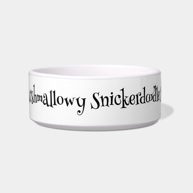 Tigela SnuggleNamesGifts Pet Bowl Personalizado - Médio (Frente)