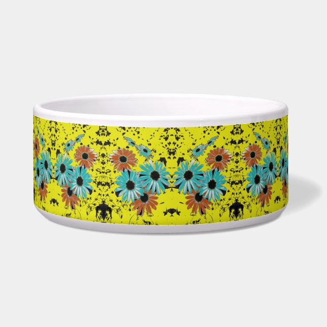 Tigela Sonhando com Daisies Pet Bowl (Frente)