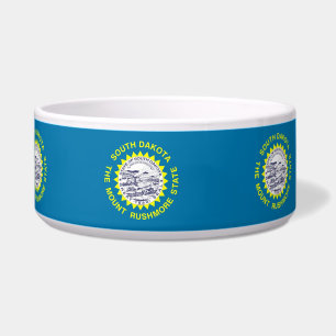 Tigela South Dakota State Flag Pet Bowl