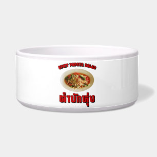 Tigela Spicy Papaya Salad [Tam Mak Hung] Dialeto Isaan