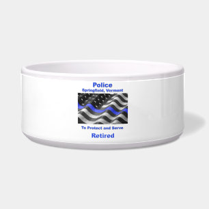 Tigela Springfield, Vermont. Polícia