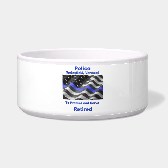 Tigela Springfield, Vermont. Polícia (Frente)