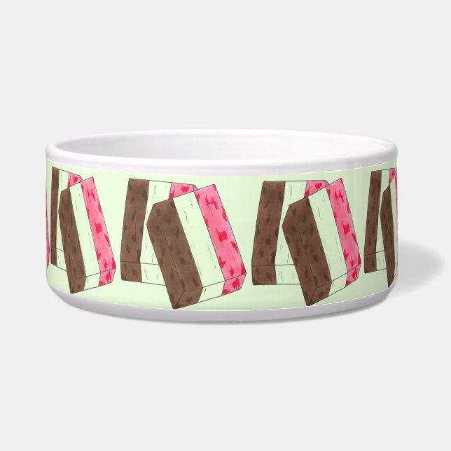 Tigela Spumoni Italiano Gelato Sorvete Dessert Spumone (Frente)