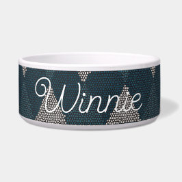 Tigela Stained Glass Blue Diamond