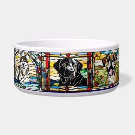 Tigela Stained Glass Dog Bowl