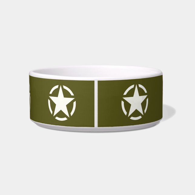 Tigela Star Stencil Vintage em Khaki Green (Traseira)