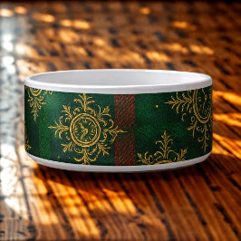 Tigela Steampunk Snowflake Red and Green Tartan