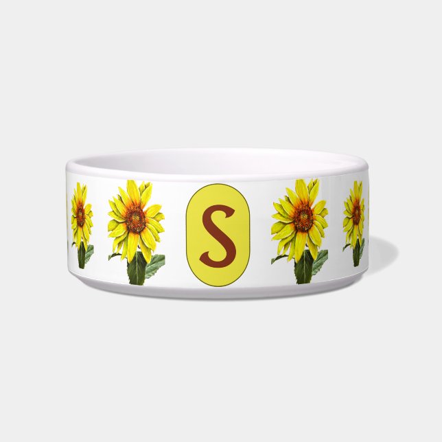 Tigela Sunflower Ceramic Pet Bowl (Frente)