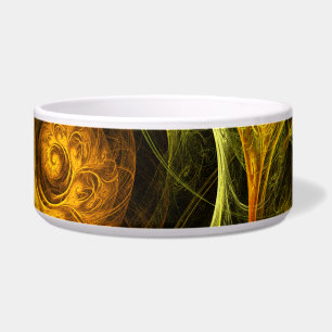 Tigela Sunrise Floral Red Abstrato Art Bowl
