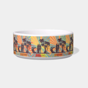 Tigela Surfer Dude Pet Bowl