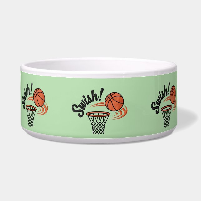Tigela Swish Slam Dunk: Estilo de Basquete Vintage (Frente)