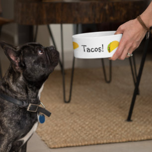 Tigela Tacos Humor Engraçado Cachorro Pet
