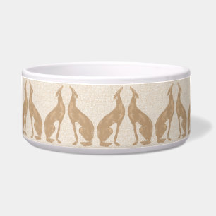 Tigela Tan Greyhound Cerâmica Pet Bowl