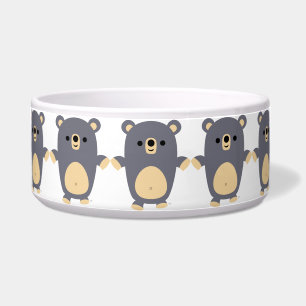 Tigela Tapete de Urso Azul Grande e Bonito