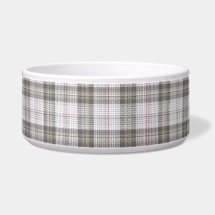 Tigela Tartan cinza de moda