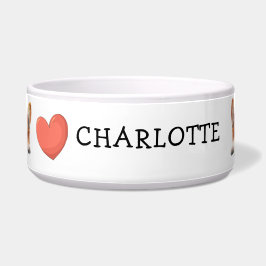 Tigela Tema de personalização do Corgi Dourado em Pequim