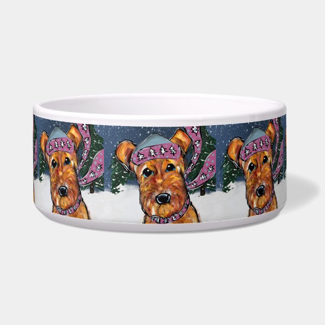 Tigela Terriers Airedale (Frente)