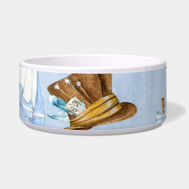 Tigela Teste padrão de Alice do país das maravilhas (Frente)