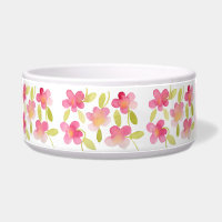 Teste padrão floral cor-de-rosa da aguarela