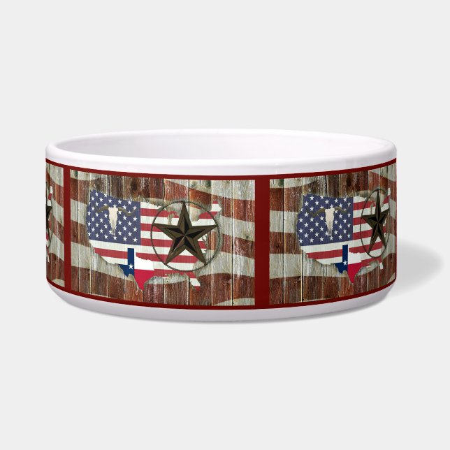 Tigela Texas Lone Star Texas Long Horn (Frente)