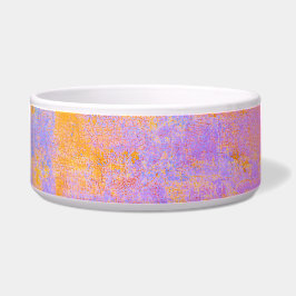 Tigela textura pintada em cores de pôr do sol
