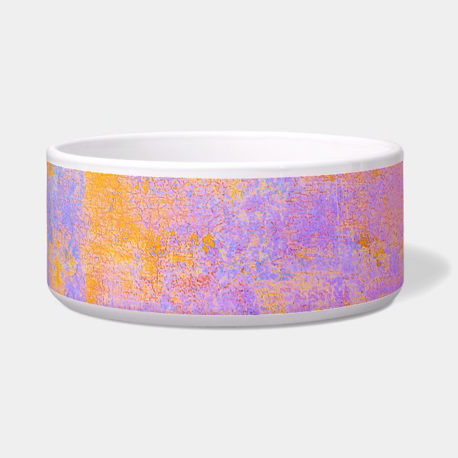 Tigela textura pintada em cores de pôr do sol (Frente)