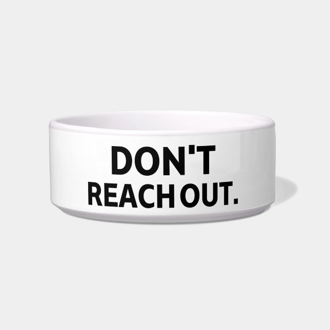 Tigela The Privacy Perimeter | Don't Reach Out Large  (Frente)