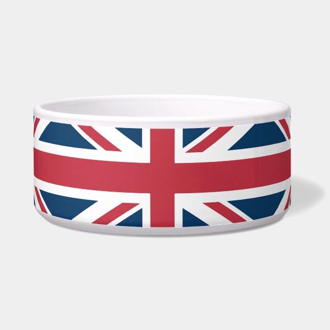 Tigela The Union Jack British Flag Pet Collar (Frente)