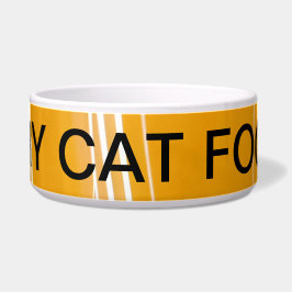 TIGELA "TIGELA DE TEXTO MINIMALISTA PARA RAÇÃO DE GATO SE