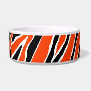 Tigela Tigre - Laranja/Preto